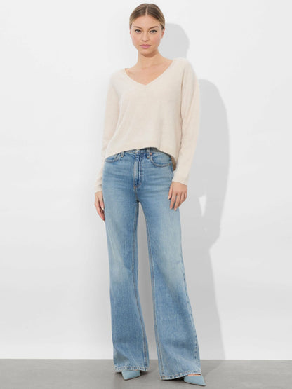 Williams Pullover In Oatmeal Heather - Alice + Olivia Women