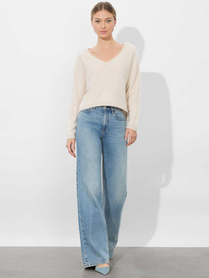 Williams Pullover In Oatmeal Heather - Alice + Olivia Women