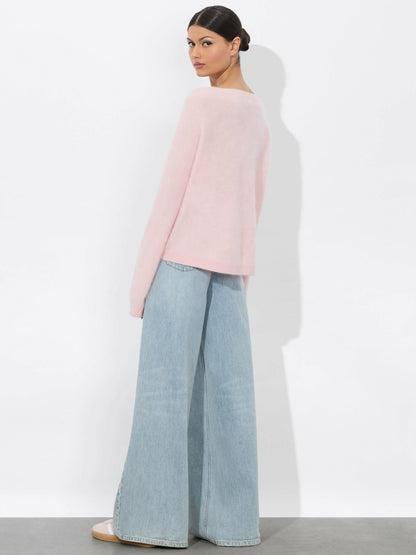 Williams Pullover In Shell Pink - Alice + Olivia Women