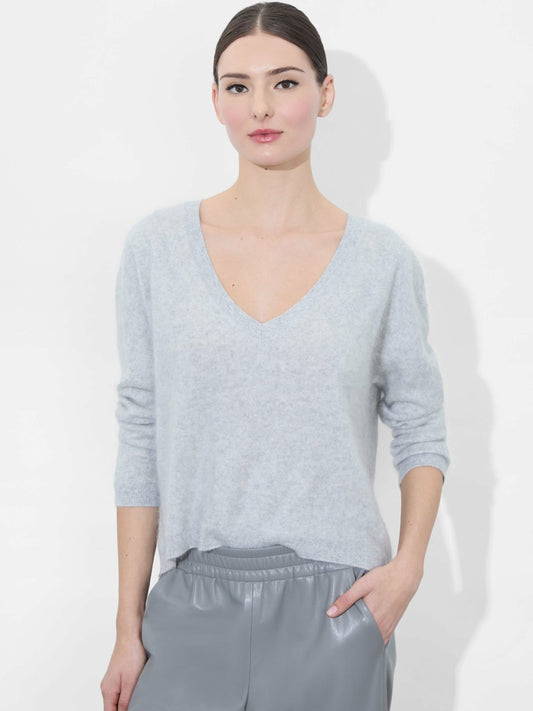 Williams Pullover In Storm Grey Heather - Alice + Olivia Women