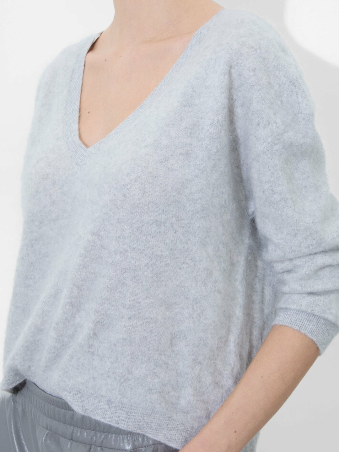 Williams Pullover In Storm Grey Heather - Alice + Olivia Women