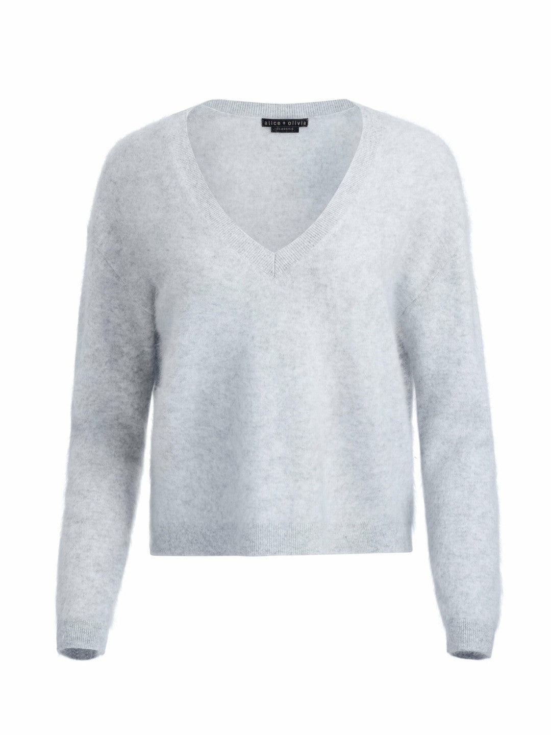 Williams Pullover In Storm Grey Heather - Alice + Olivia Women
