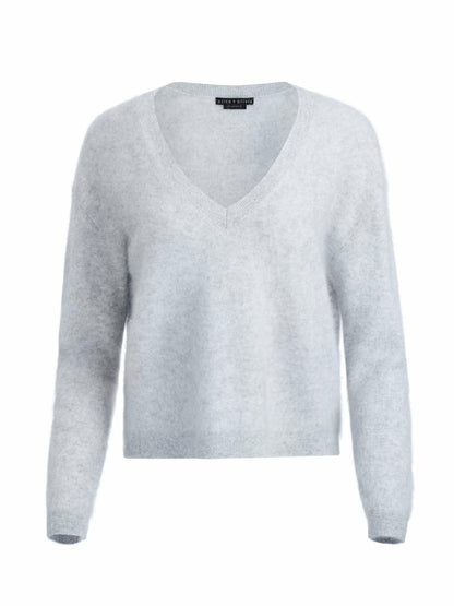 Williams Pullover In Storm Grey Heather - Alice + Olivia Women