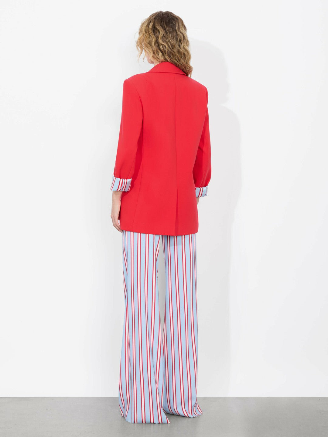 Arias Double Breasted Blazer In Bright Ruby - Alice + Olivia Women