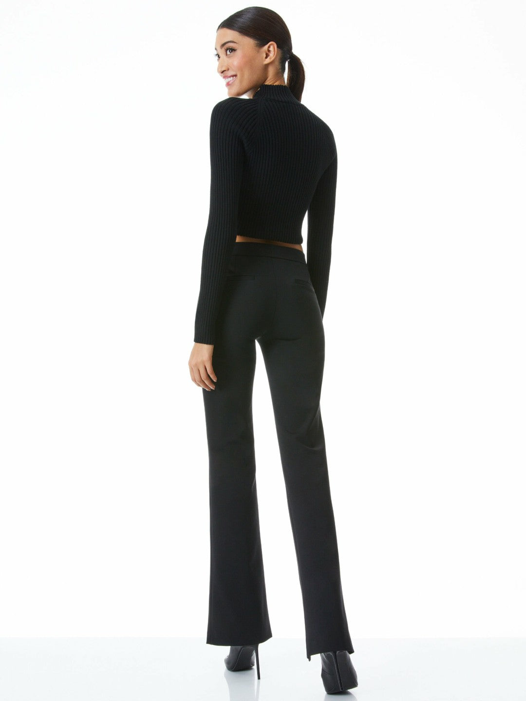 Walker Pant In Black - Alice + Olivia Women
