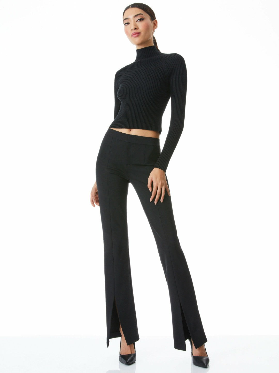 Walker Pant In Black - Alice + Olivia Women