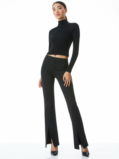 Walker Pant In Black - Alice + Olivia Women