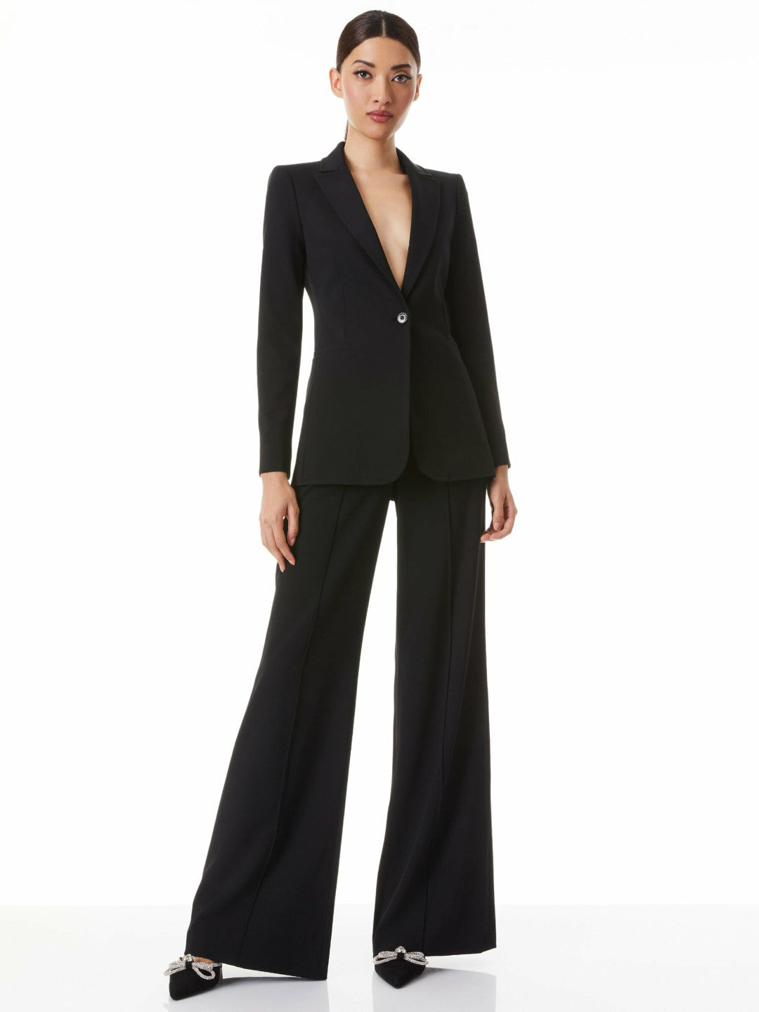 Breann Fitted Blazer In Black - Alice + Olivia Women
