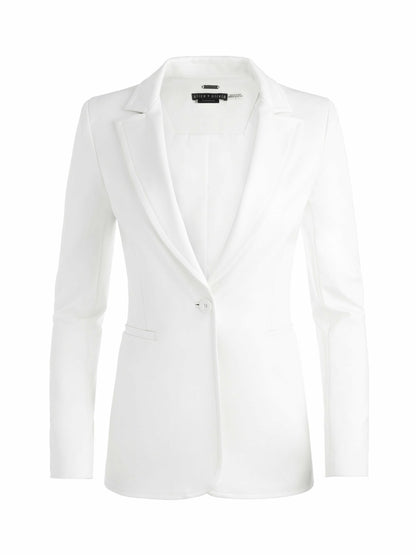 Breann Fitted Blazer In Off White - Alice + Olivia Women