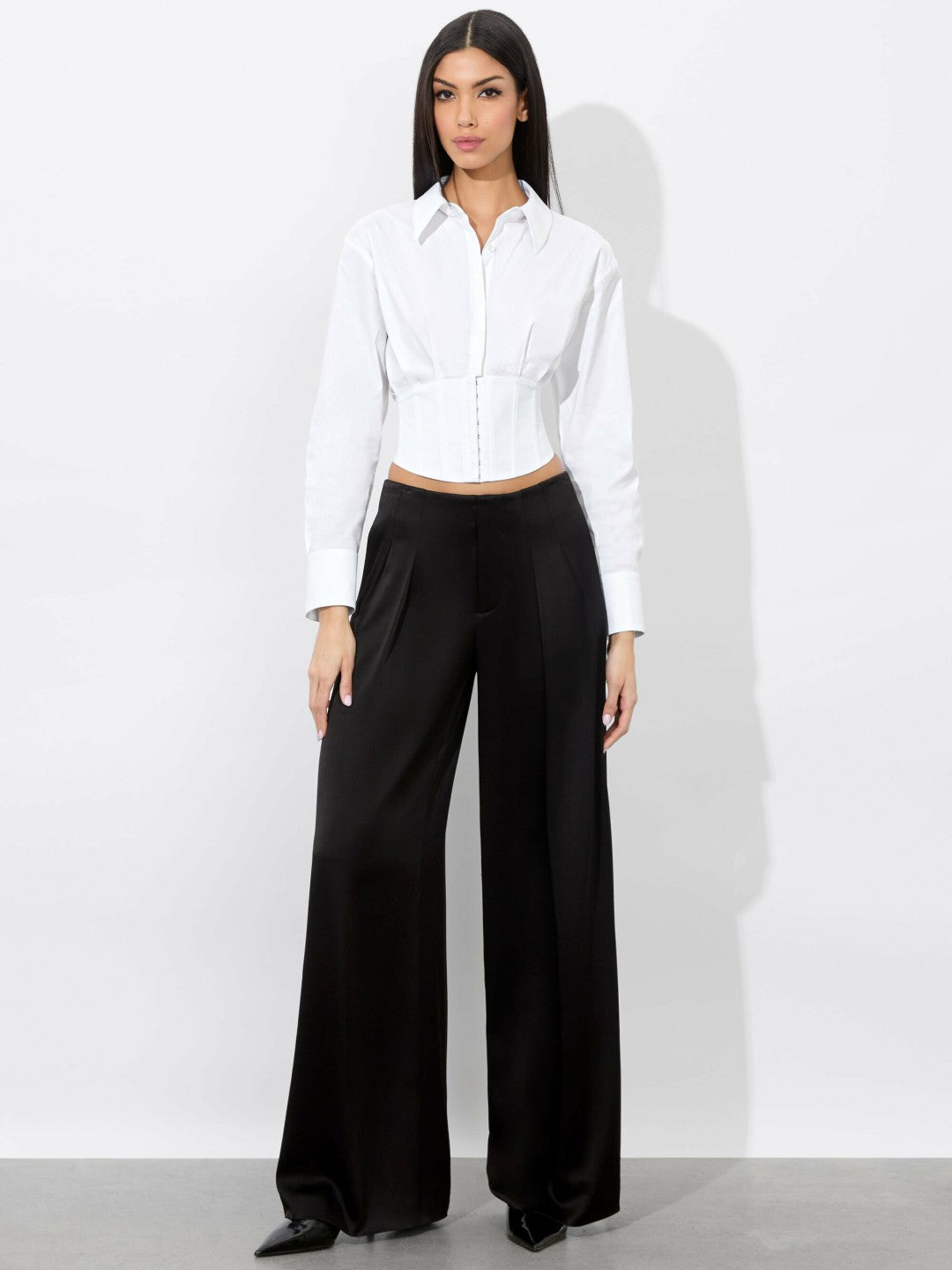 Edie Corset Top In Off White - Alice + Olivia Women