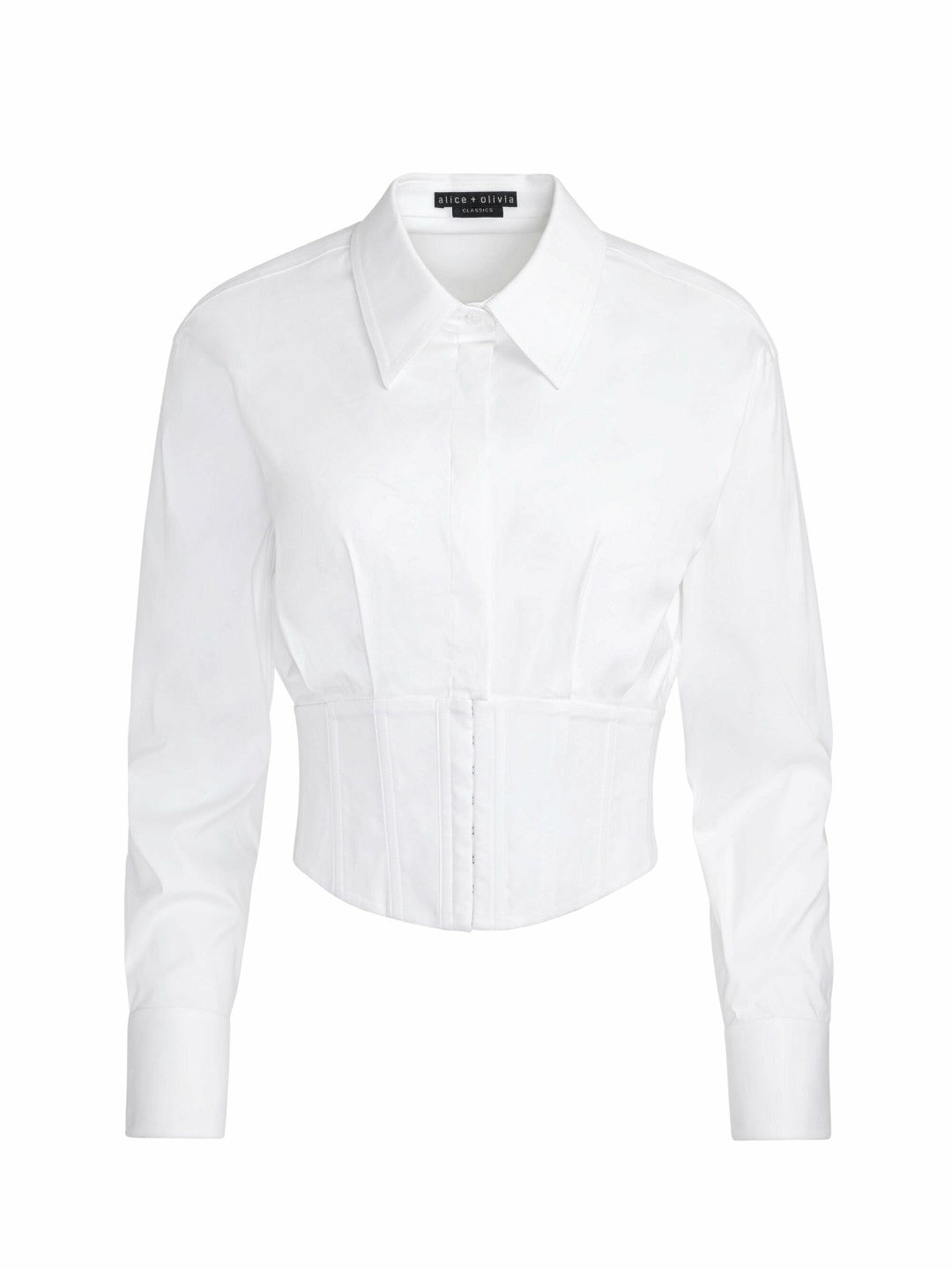Edie Corset Top In Off White - Alice + Olivia Women