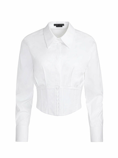 Edie Corset Top In Off White - Alice + Olivia Women