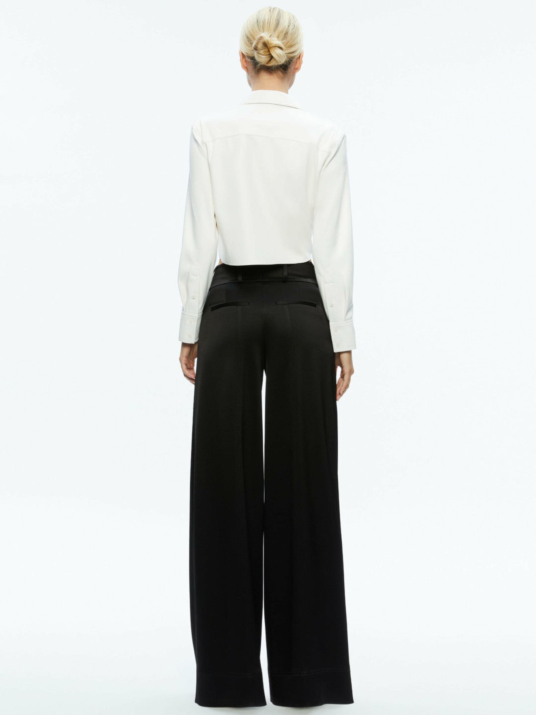 Leon Vegan Crop Top In Off White - Alice + Olivia Women
