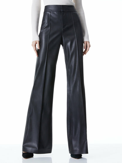 Dylan Vegan Pant In Black - Alice + Olivia Women