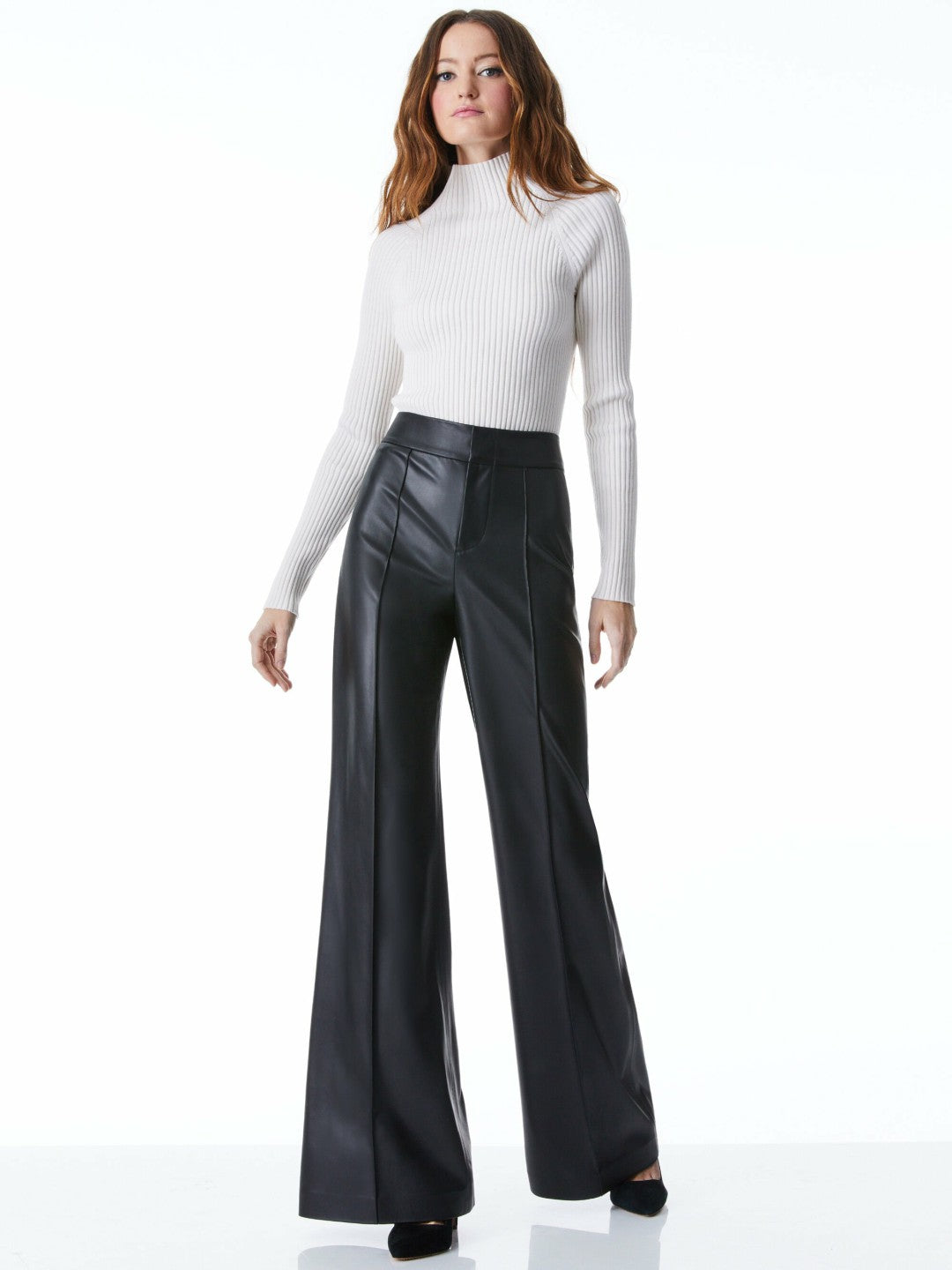 Dylan Vegan Pant In Black - Alice + Olivia Women