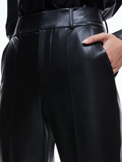 Ming Vegan Pant In Black - Alice + Olivia Women