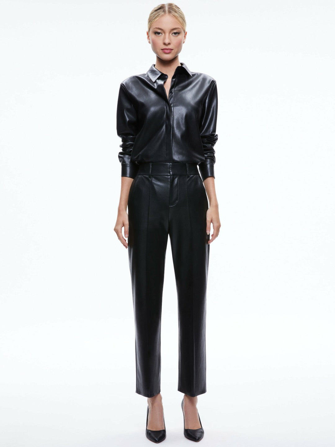 Ming Vegan Pant In Black - Alice + Olivia Women