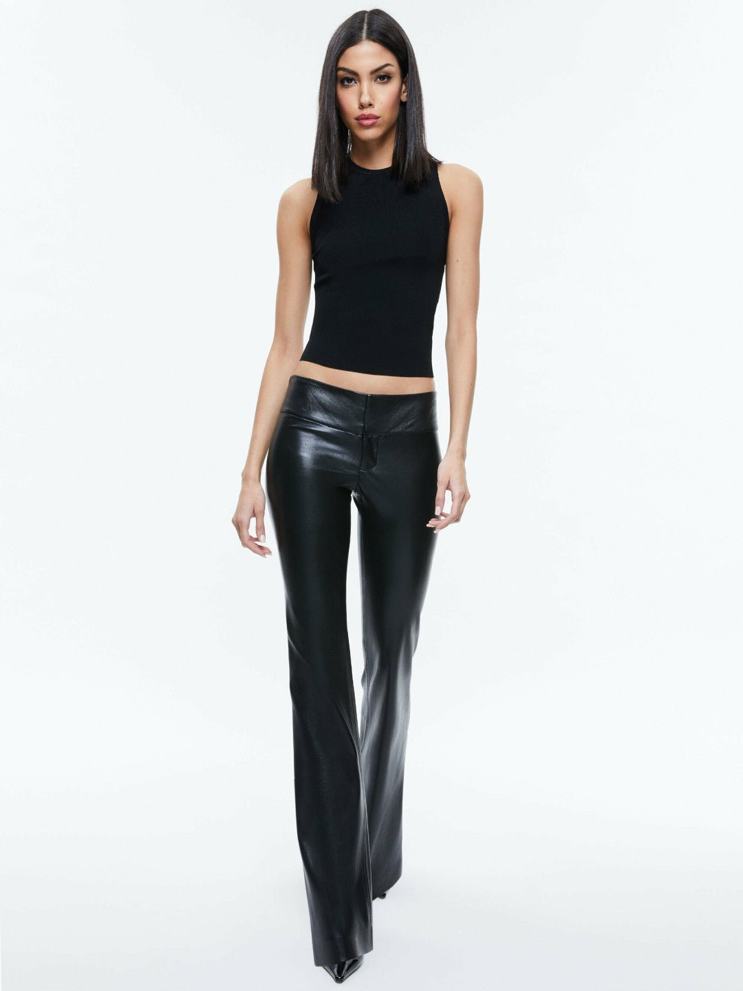 Olivia Vegan Pant In Black - Alice + Olivia Women