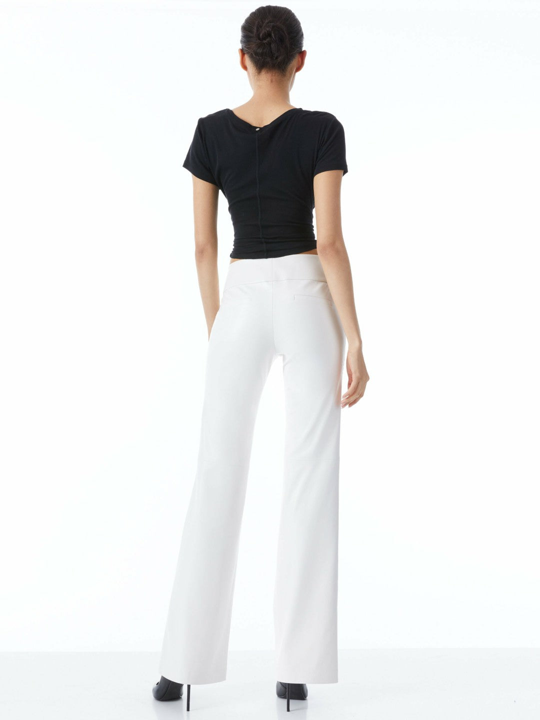 Olivia Vegan Pant In Off White - Alice + Olivia Women