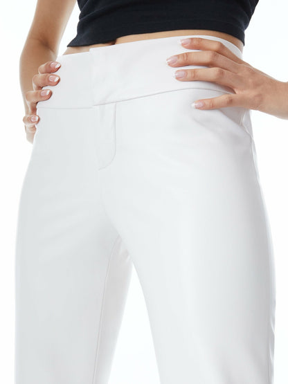 Olivia Vegan Pant In Off White - Alice + Olivia Women
