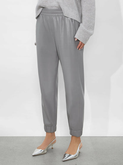 Pete Vegan Pant In Storm Grey - Alice + Olivia Women