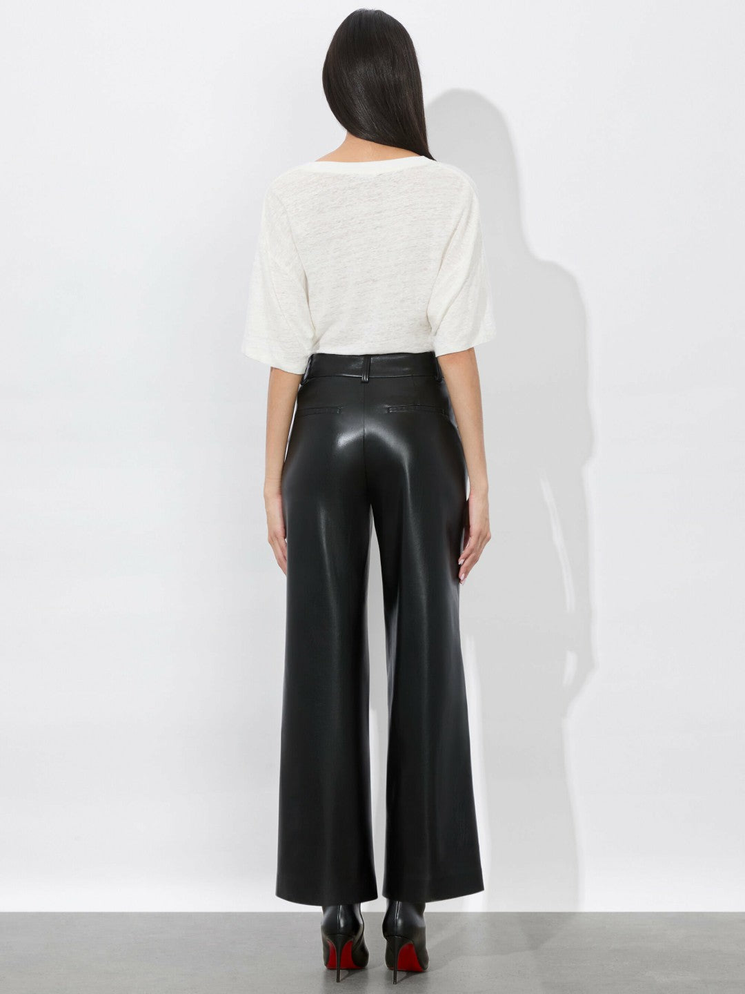 Alexander Vegan Trouser In Black - Alice + Olivia Women