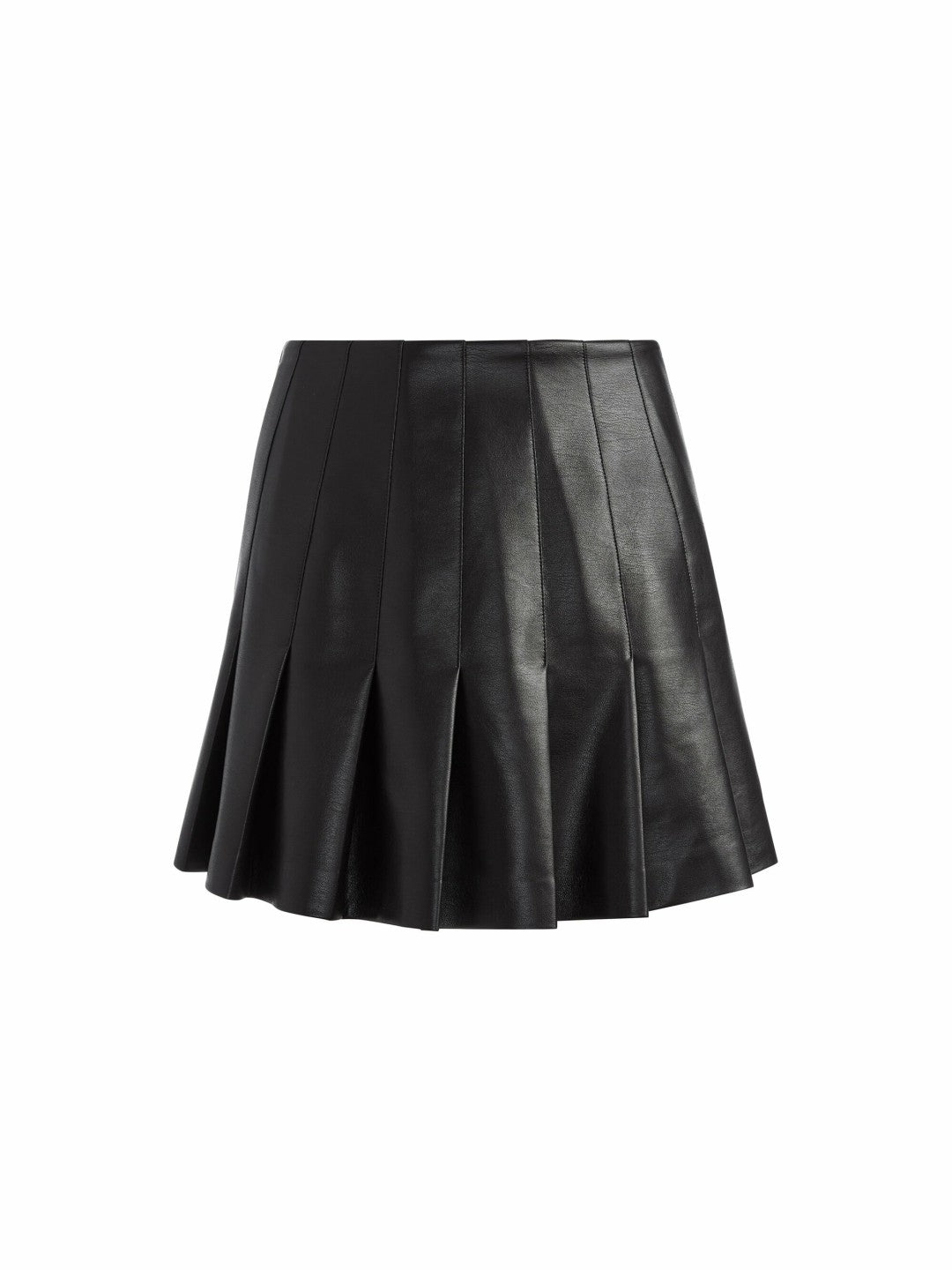 Carter Vegan Leather Pleated Skirt In Black - Alice + Olivia Women