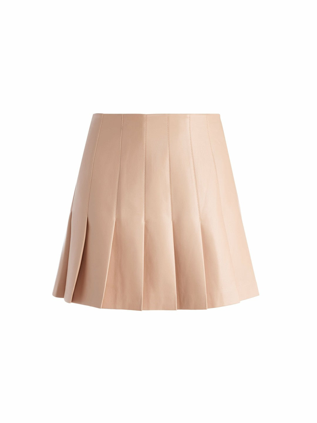 Carter Vegan Mini Skirt In Almond - Alice + Olivia Women