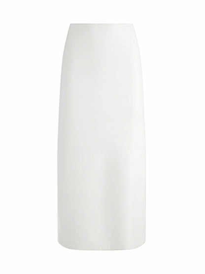 Maeve Vegan Midi Skirt In Off White - Alice + Olivia Women