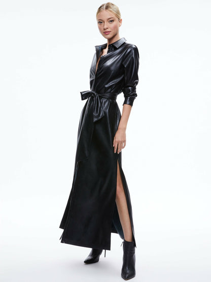 Chassidy Vegan Dress In Black - Alice + Olivia Women