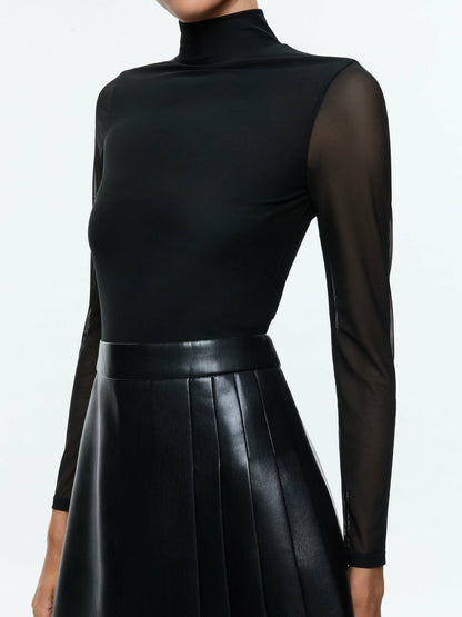 Chara Vegan Mini Dress In Black - Alice + Olivia Women