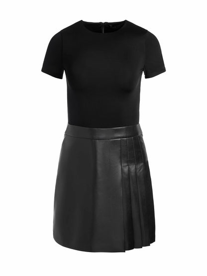 Chara Vegan Mini Dress In Black - Alice + Olivia Women