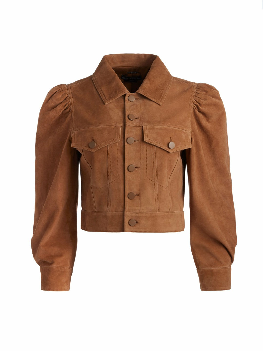 Lana Suede Jacket In Camel - Alice + Olivia Women