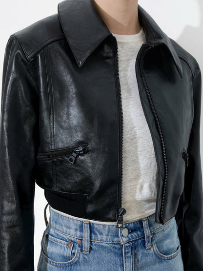Hyde Cropped Vegan Jacket In Black - Alice + Olivia Women
