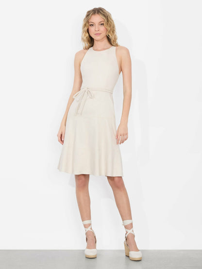 Leandra Midi Dress In Oatmeal - Alice + Olivia Women