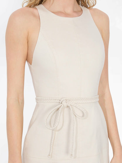 Leandra Midi Dress In Oatmeal - Alice + Olivia Women