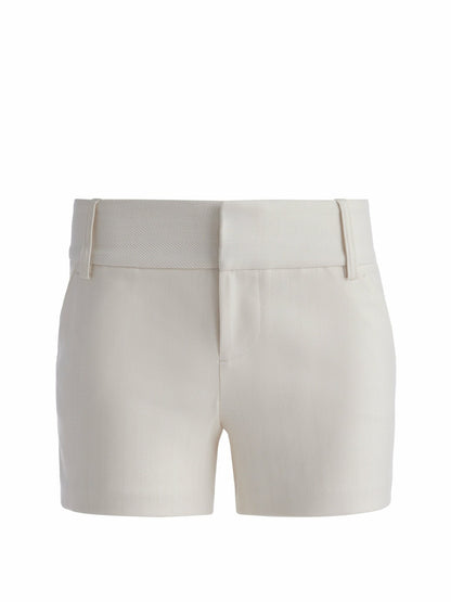 Cady Short In Chino/off White - Alice + Olivia Women