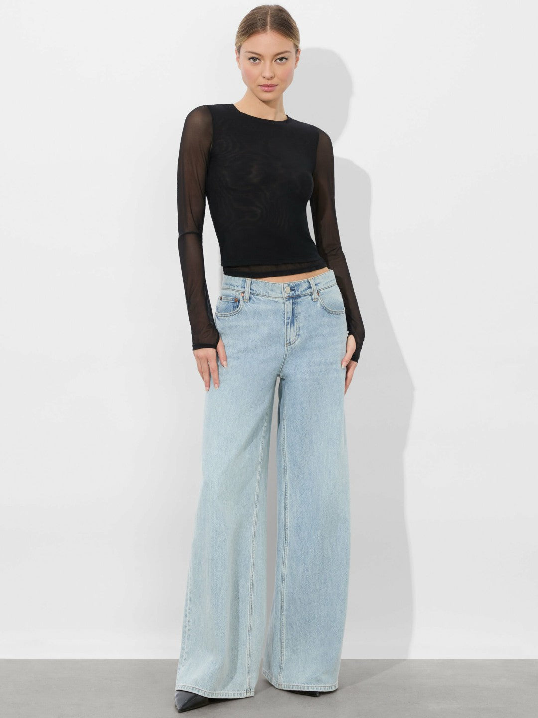 Delaina Layered Top In Black/black - Alice + Olivia Women