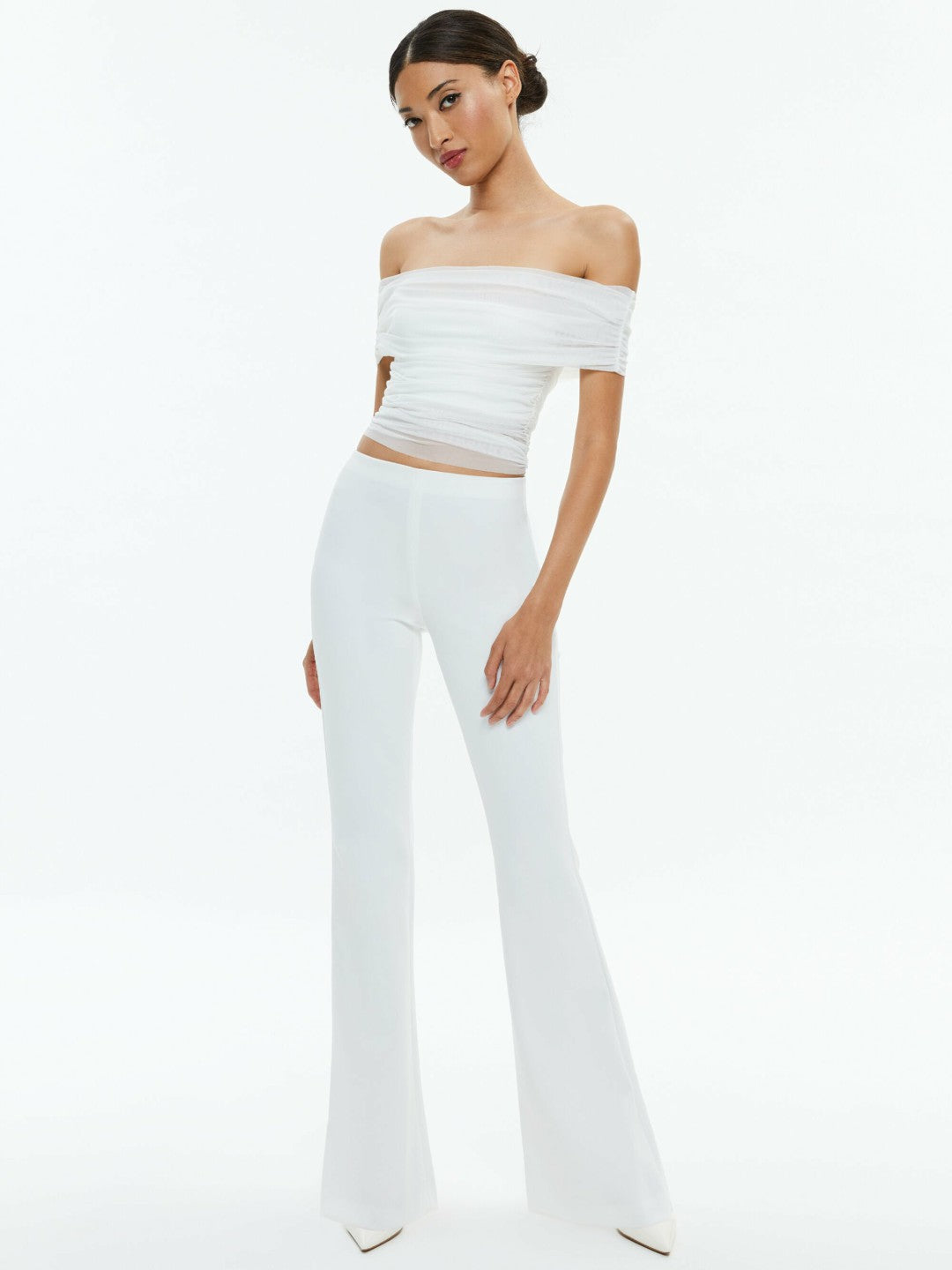 Rmp Pant In Off White - Alice + Olivia Women