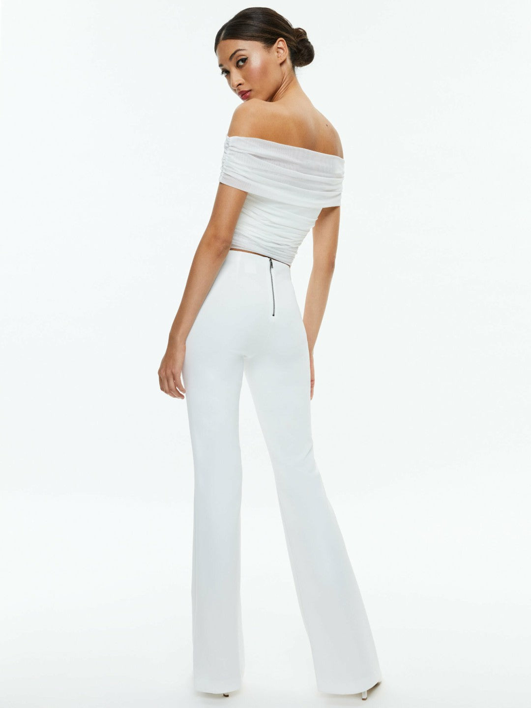 Rmp Pant In Off White - Alice + Olivia Women