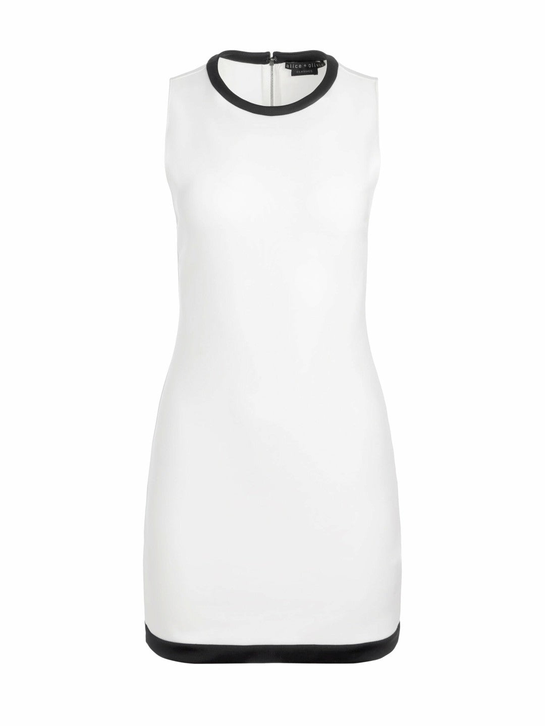 Wynell Mini Dress In Off White/black - Alice + Olivia Women