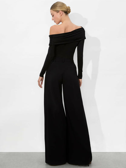Mollie Convertible Bodysuit In Black - Alice + Olivia Women
