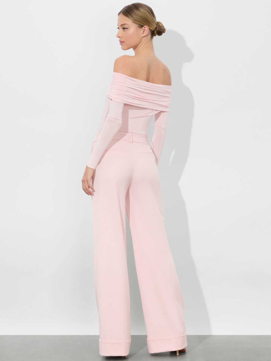 Mollie Convertible Bodysuit In Shell Pink - Alice + Olivia Women