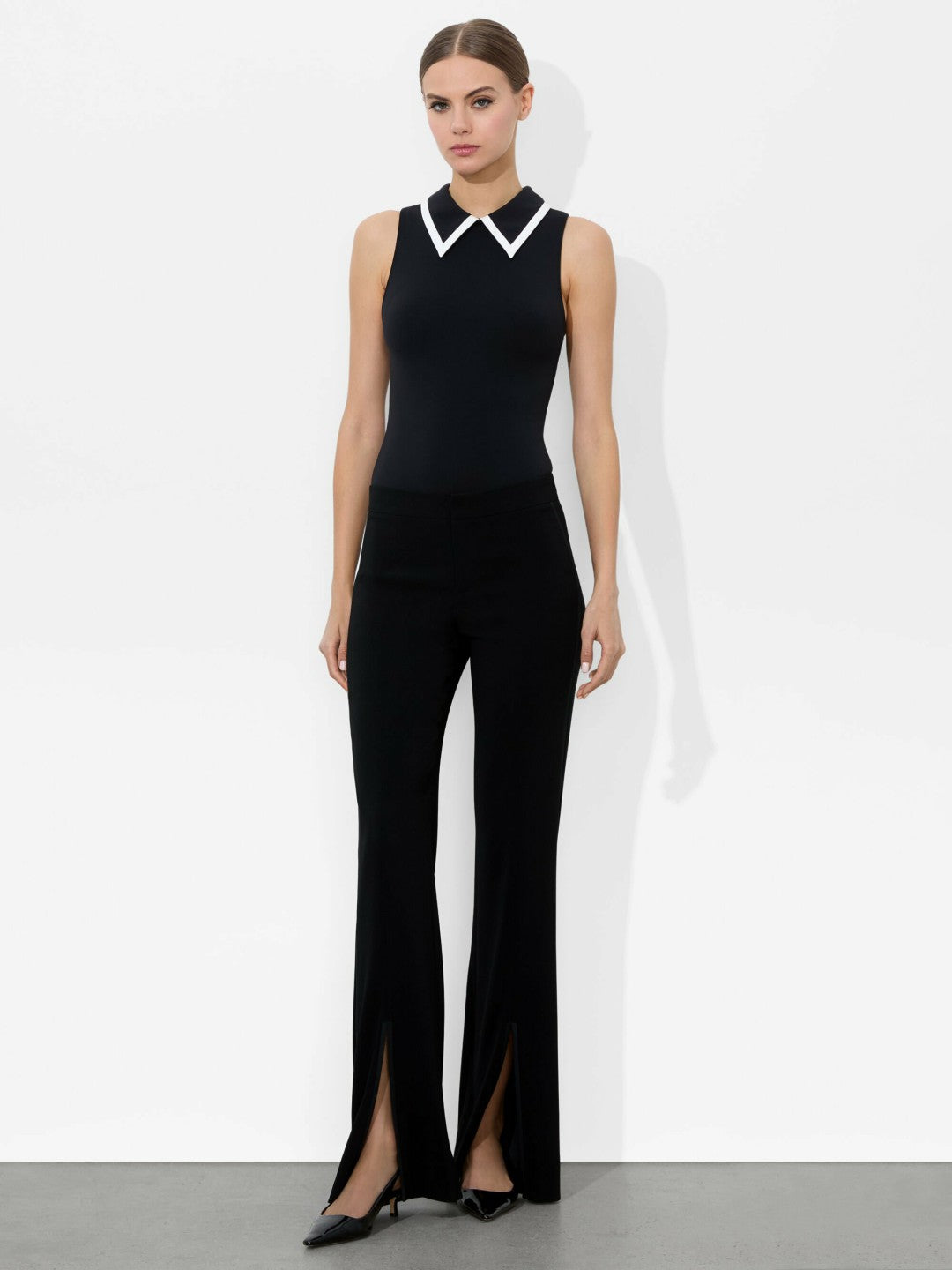 Rothy Bodysuit In Black/off White - Alice + Olivia Women