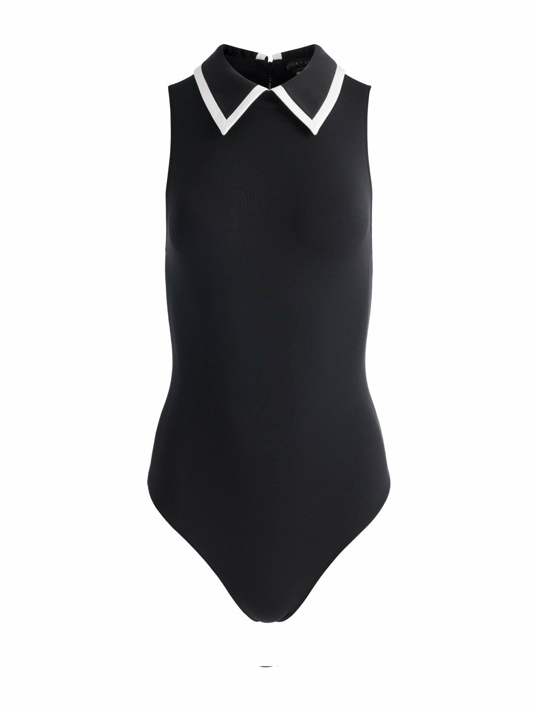 Rothy Bodysuit In Black/off White - Alice + Olivia Women