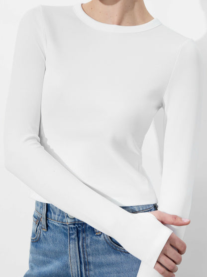 Delaina Top In Off White - Alice + Olivia Women