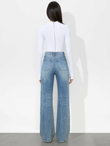 Delaina Reversible Top In Off White - Alice + Olivia Women