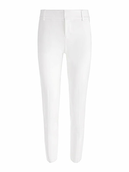 Stacey Slim Trouser In Off White - Alice + Olivia Women