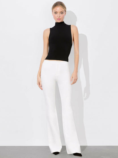 Yuki Trouser In Off White - Alice + Olivia Women