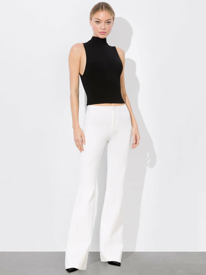 Yuki Trouser In Off White - Alice + Olivia Women
